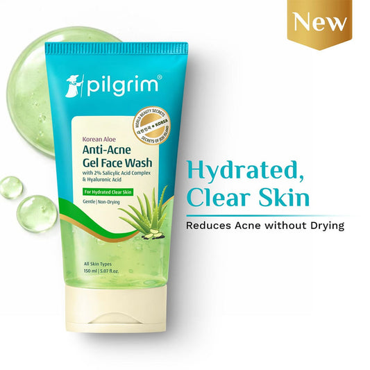 Pilgrim Korean Aloe Anti-Acne Gel Facewash / 150ml