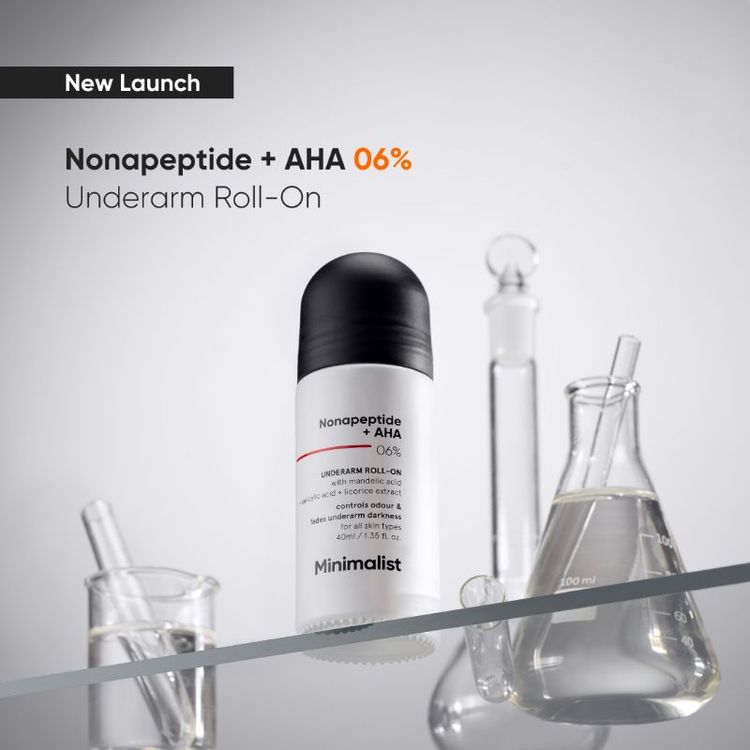 Minimalist Nonapeptide + AHA 06% Underarm Roll On For Odour-Free & Even Skin Tone
(40ml)