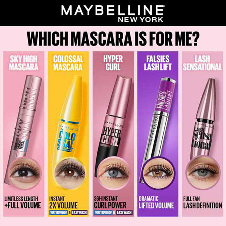 Maybelline Falsies Lash Lift Mascara, Instant Lash Lift Look Mascara (Very Black)