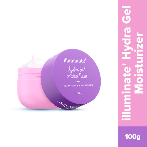Aqualogica Illuminate + Hydra Gel Moisturizer with Wild Berries & Alpha Arbutin - 100g