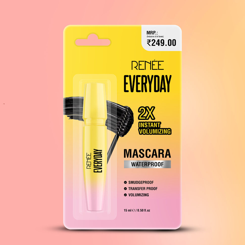 RENEE Everyday 2X Instant Volumizing, Waterproof Mascara