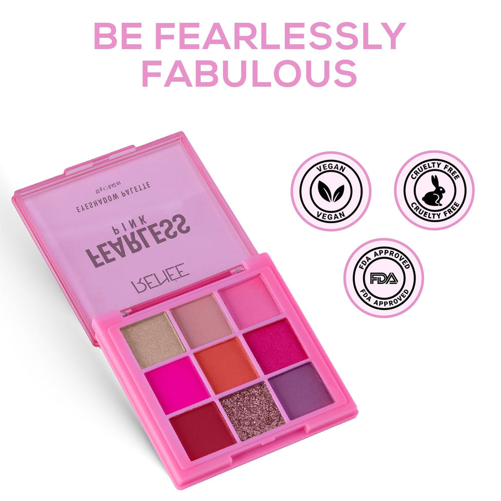 RENEE Fearless Eyeshadow Palette (Pink)