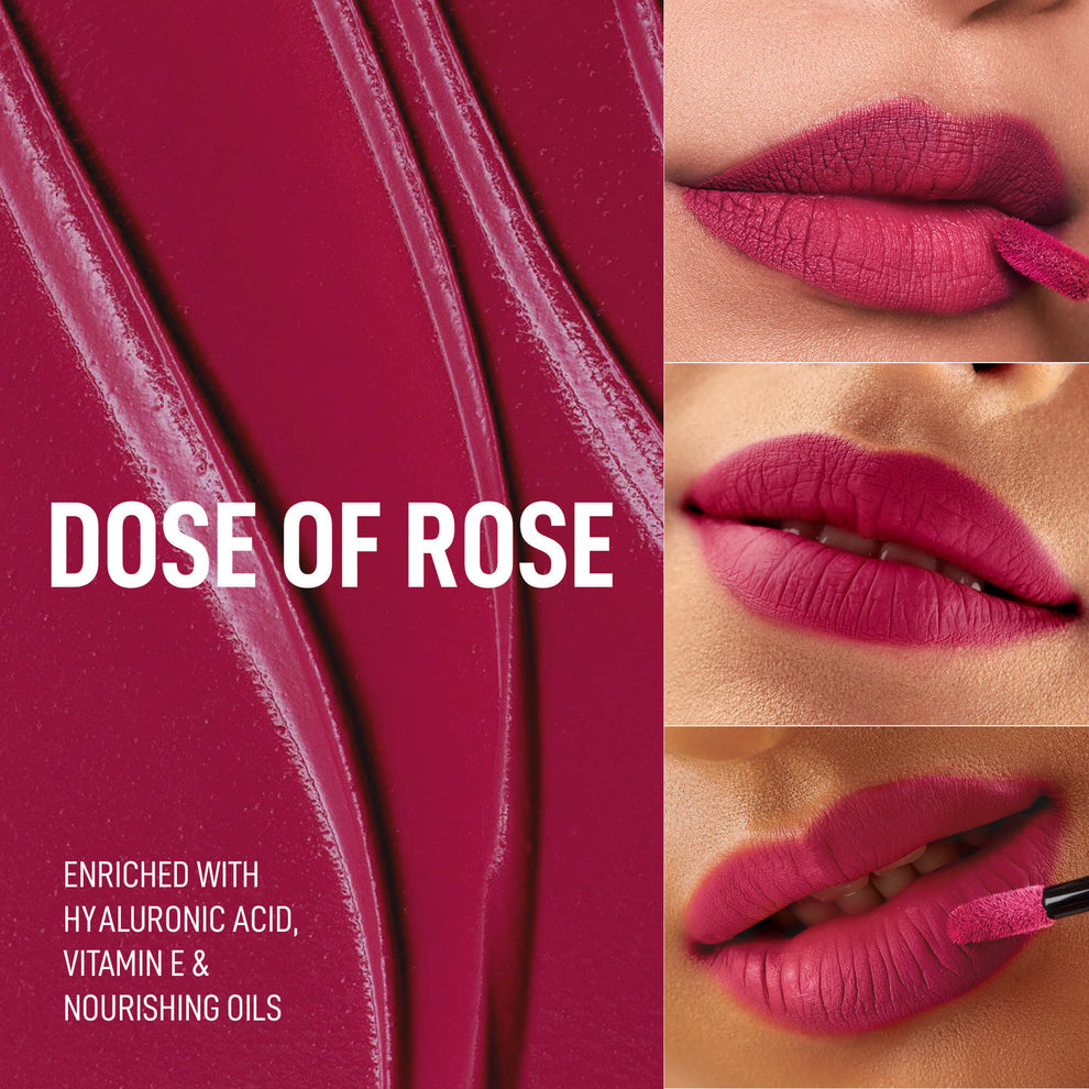 RENEE Stay With Me Matte Liquid Lipstick (06Dose of Rose)