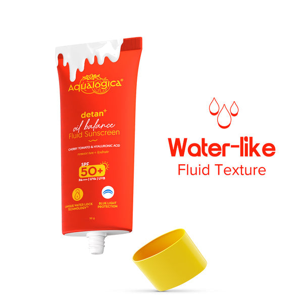Aqualogica Detan+ Oil Balance Fluid Sunscreen for Oily Skin - 50g