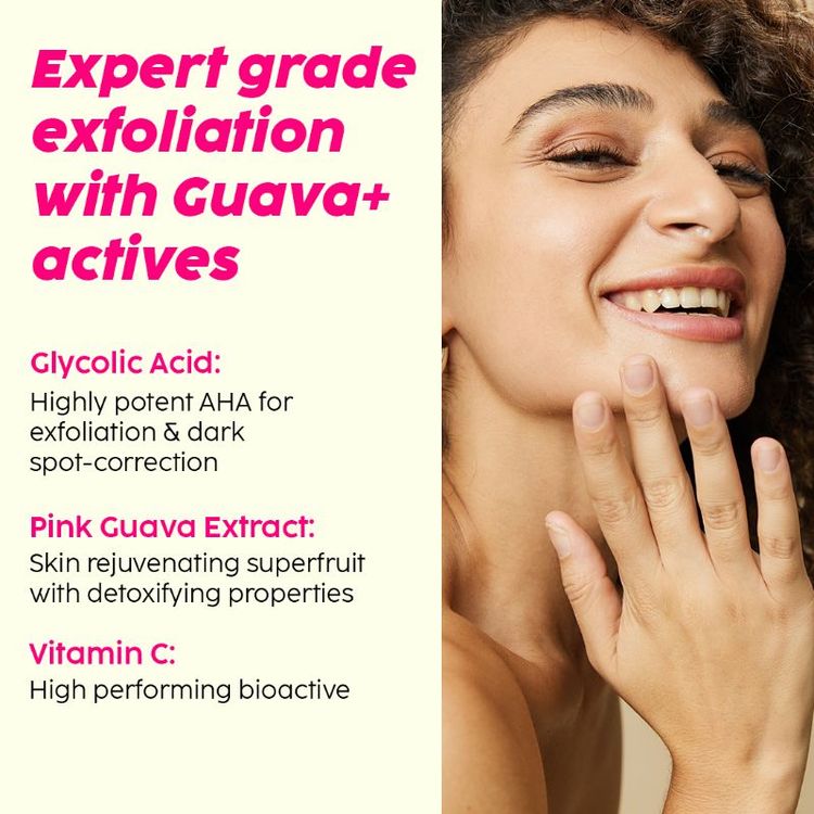 Plix Guava Shine Bright Dewy Serum with 3% Glycolic Acid & Vitamin C
(30ml)