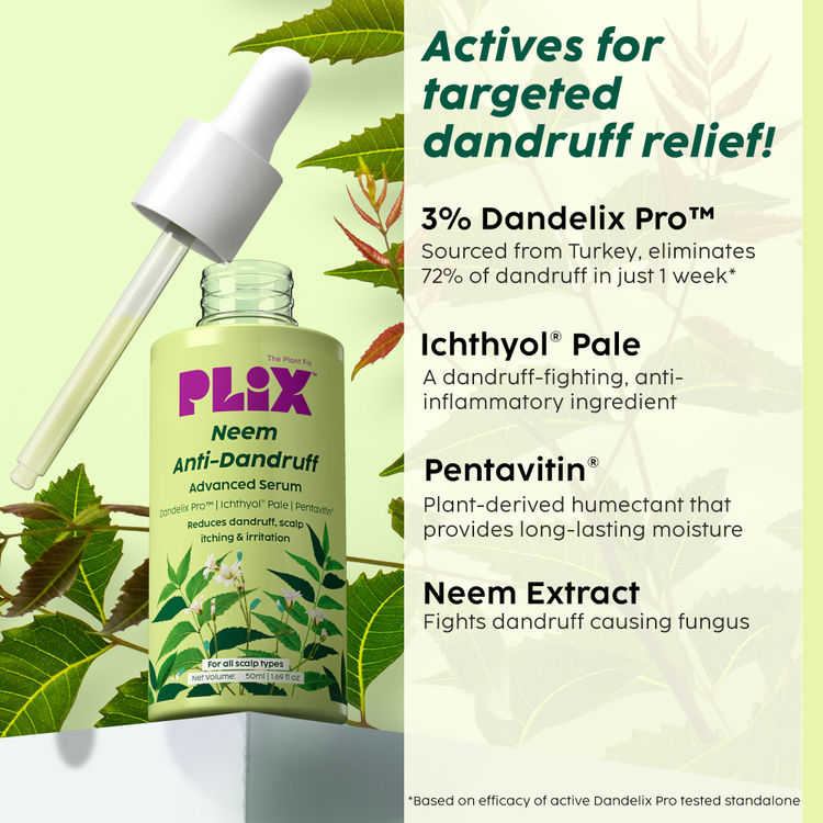 Plix Neem Anti-Dandruff Advanced Hair Serum
(50ml)
