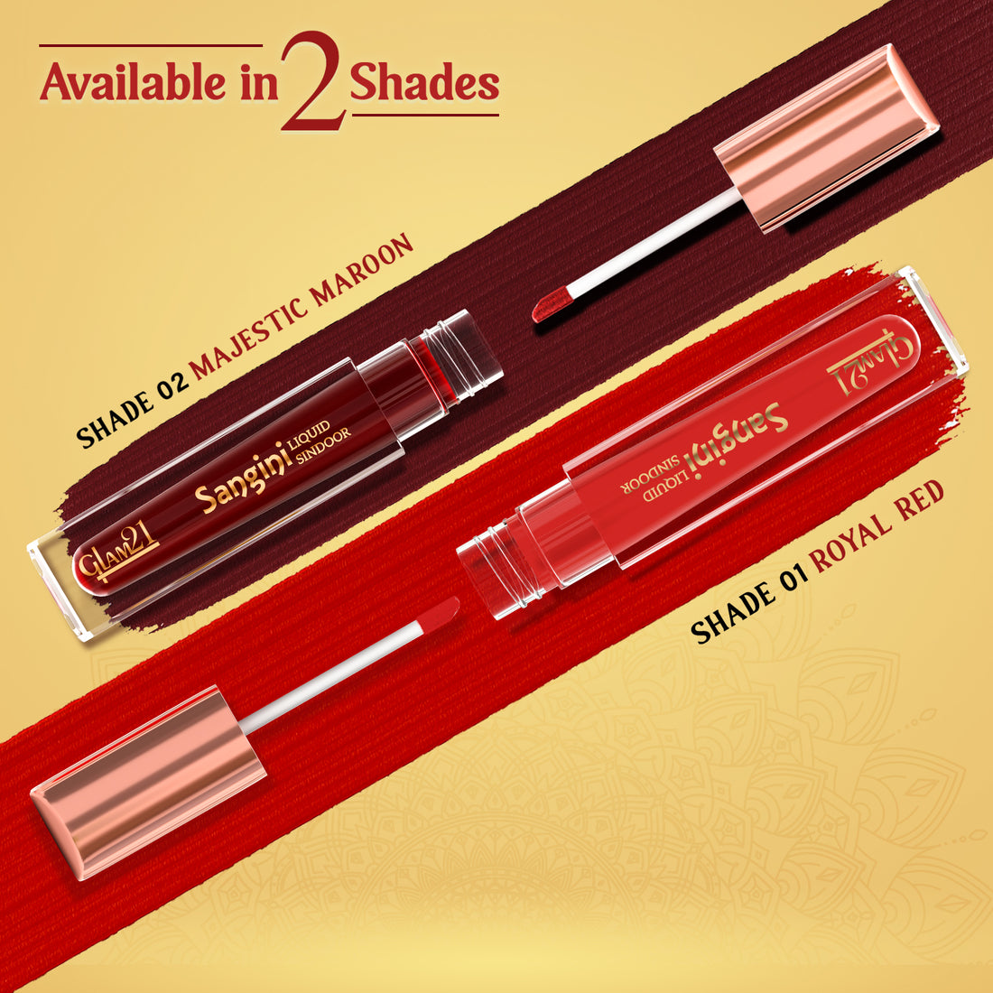 Glam21 Sangini Sindoor(02Maroon)