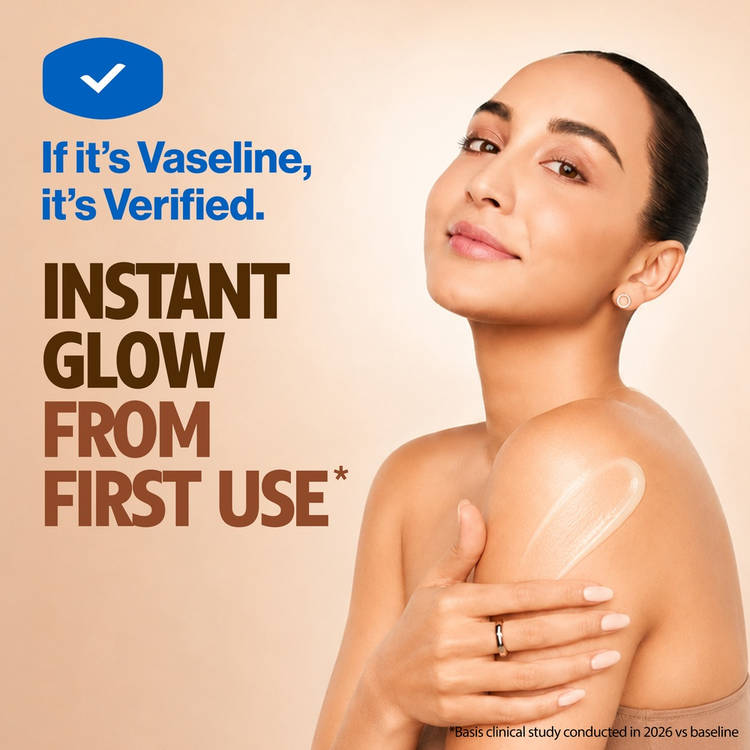 Vaseline Cocoa Glow Serum In Lotion 100% Pure Cocoa & Shea Butter for Glowing & Soft Skin (200ml)