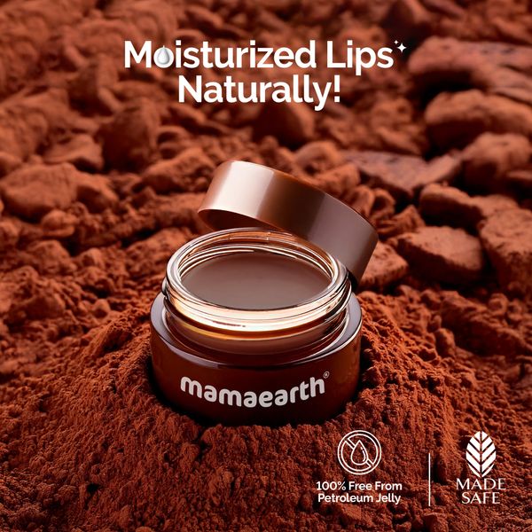 Mamaearth Cocoa Moisture Therapy Lip Balm with Cocoa Butter & Coffee for Dry & Chapped Lips 15 g