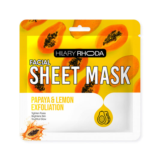 Hilary Rhoda Facial Sheet Mask - Papaya & Lemon Extract