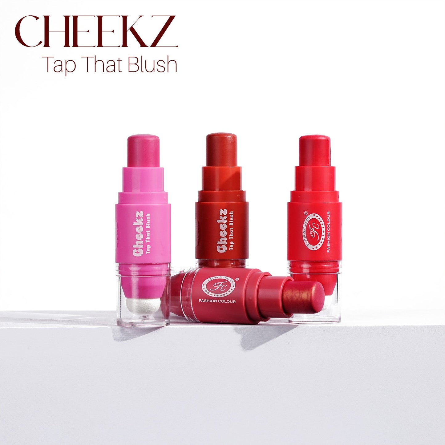 Fashion Colour Cheekz Tap Tint & Blush  (01 Nude Pink)