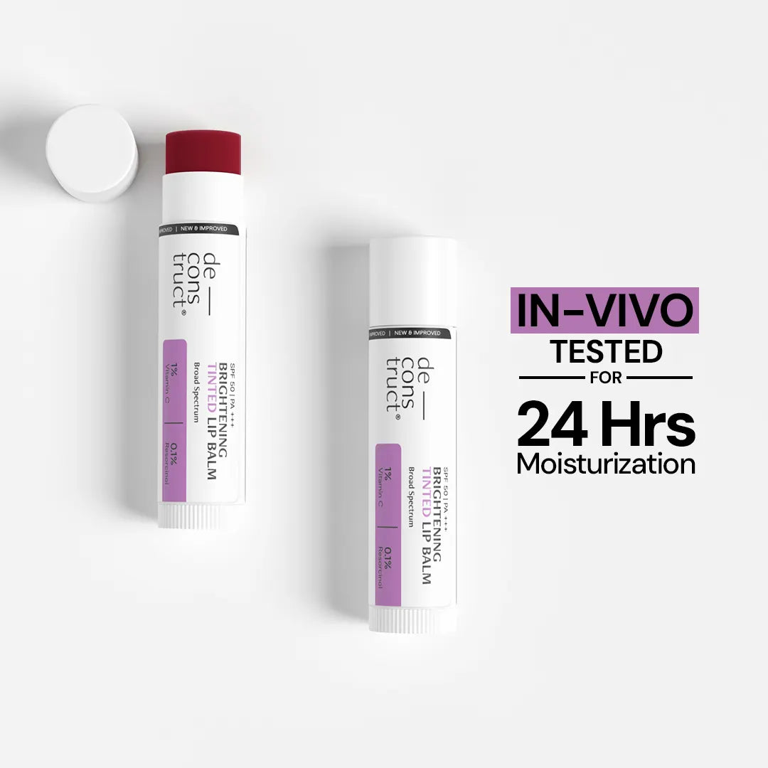 Deconstruct Brightening Tinted Lip Balm with 1% Vitamin C & 0.1 Resorcinol SPF 50