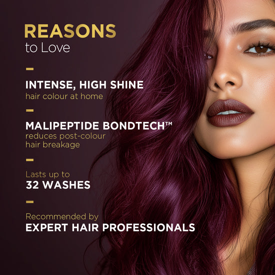 BBLUNT High Shine Conditioning Hair Colour - Wine Deep Burgundy (Shade 4.20)