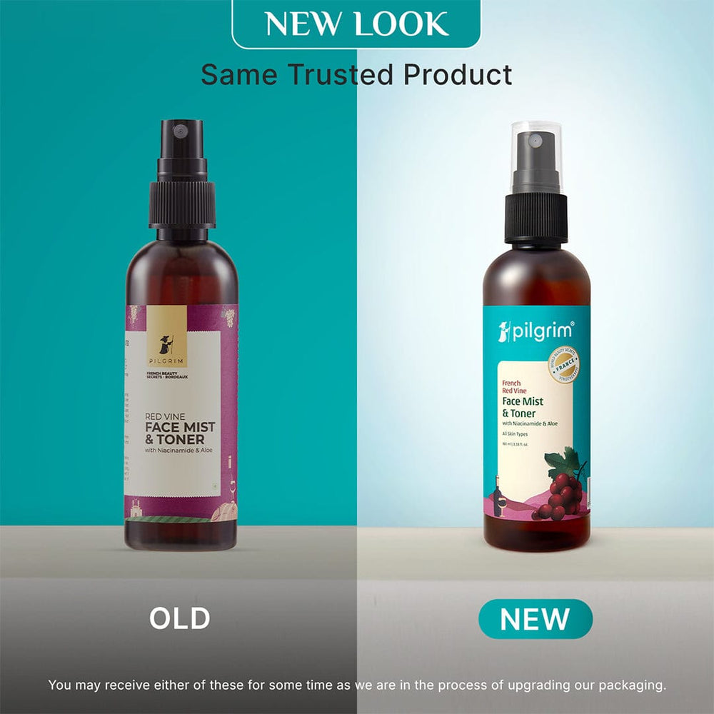 Pilgrim Red Vine Face Mist & Toner with Niacinamide (Vit. B3) & Aloe