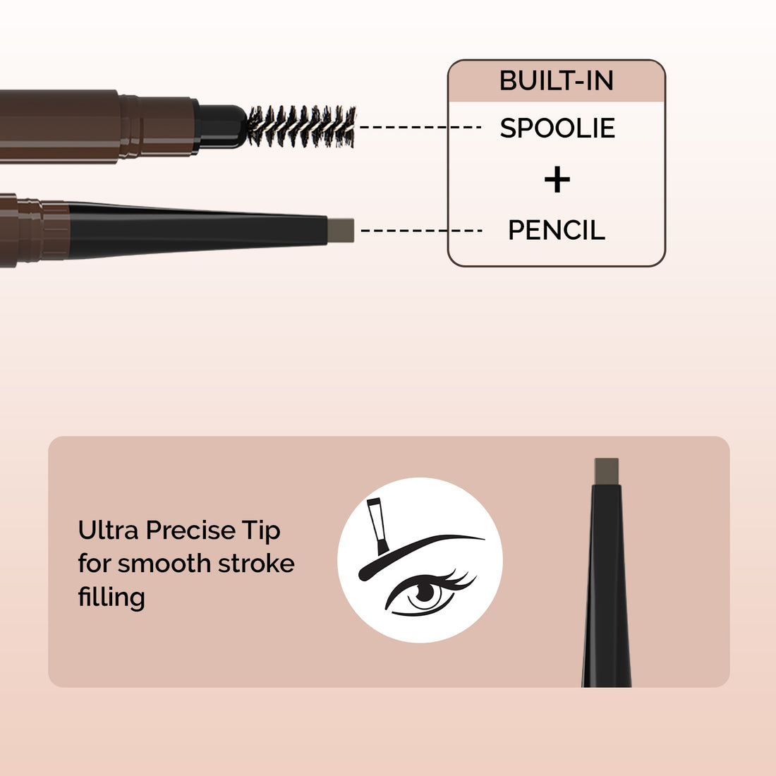 Glam21 Micro Blading Eyebrow Pencil (03 Brown)