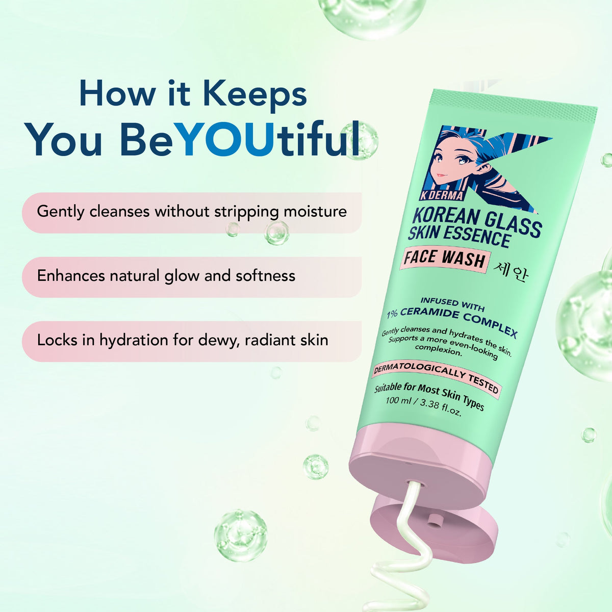Dr Rashel Korean Glass Skin Essence Face Wash 50ml