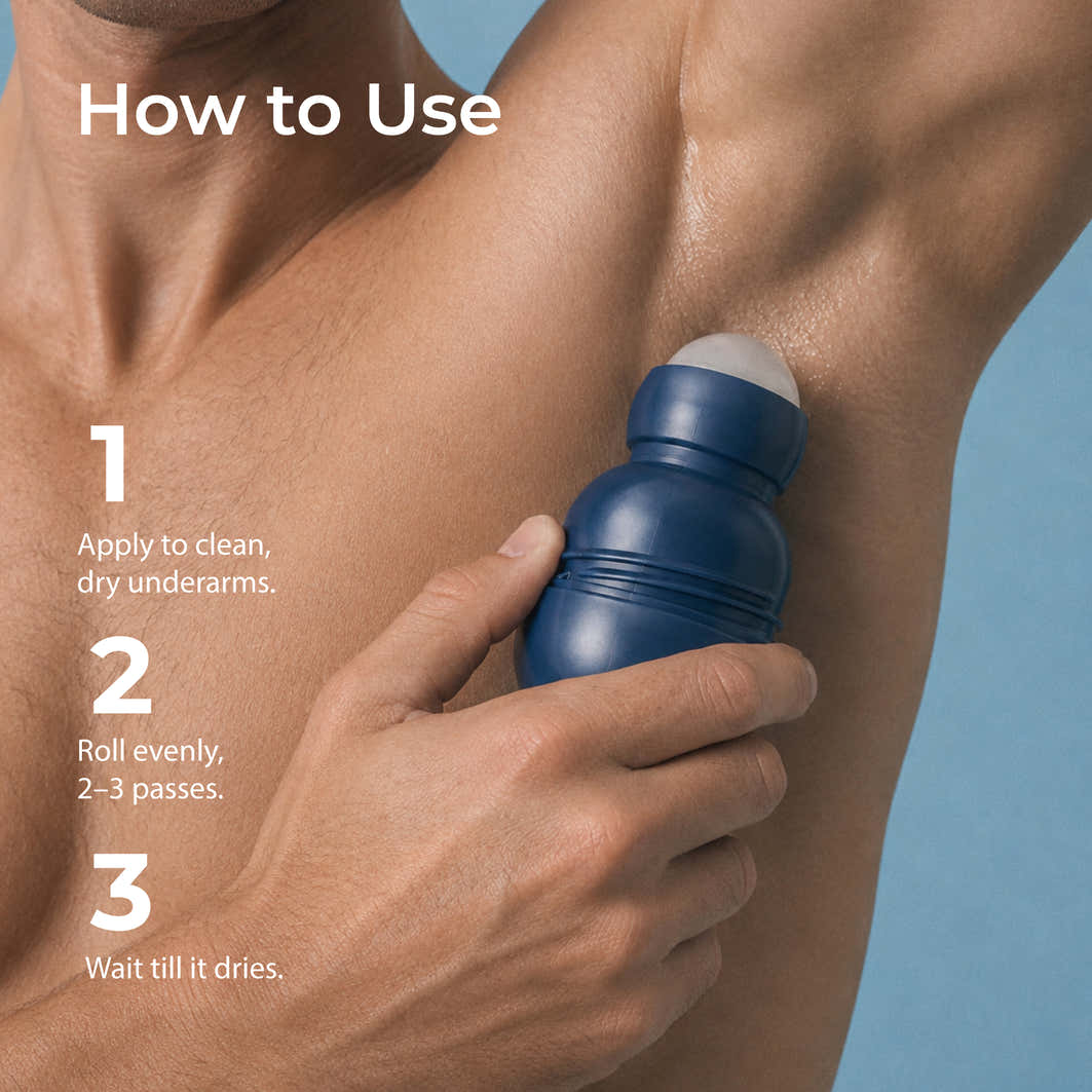 Hula Hoop Men’s Roll-On Deodorant for Sweat & Odour Control