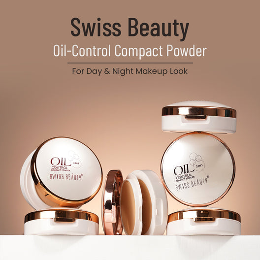 Swiss Beauty Oil Control Compact Powder (02 Light-Medium)