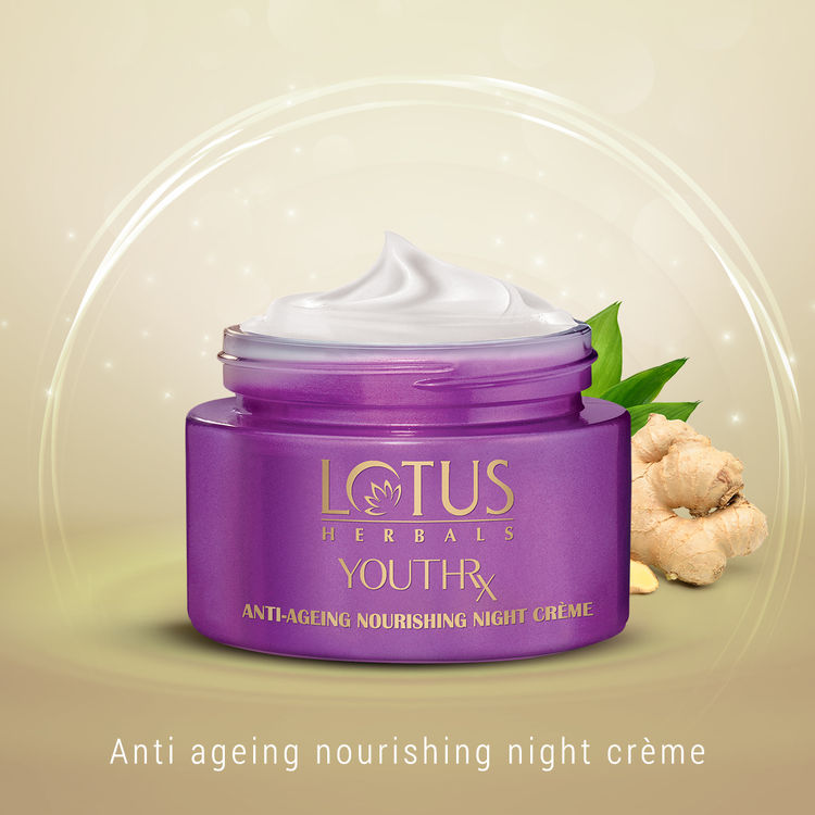 Lotus Herbals YouthRx Anti-Ageing Nourishing Night Face Cream,Reduces Fine Lines For All Skin Types (50gm)