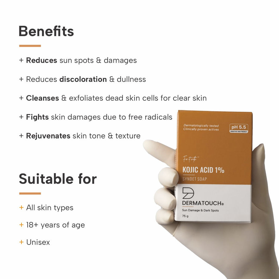 Dermatouch Kojic Acid 1% Soap 75gm
