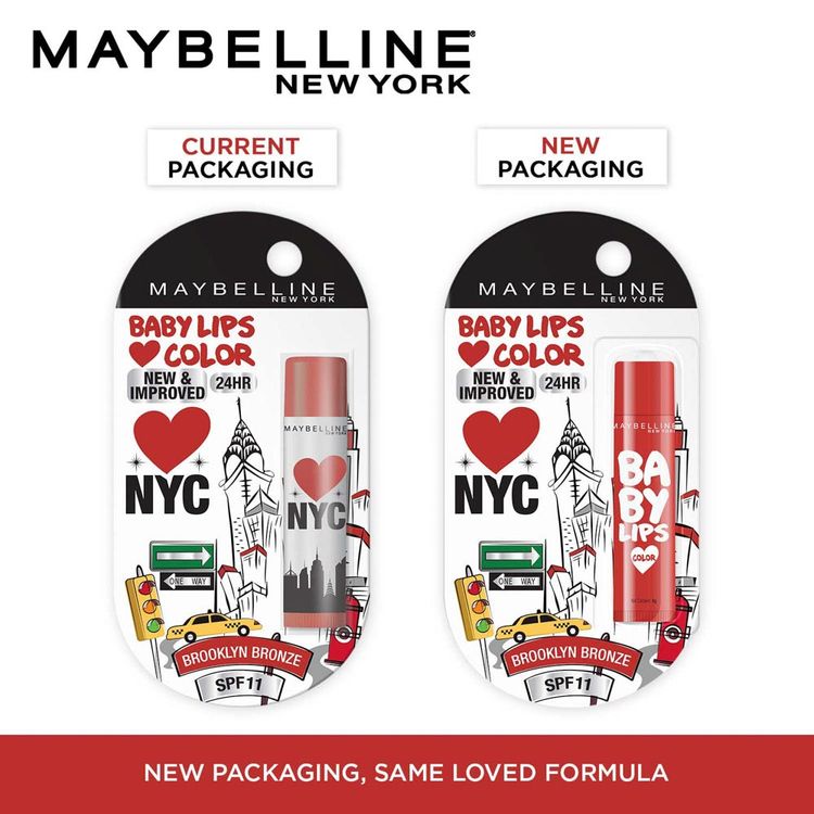 Maybelline Baby Lips Loves NYC Lip Balm with SPF 11 Up to 24H Moisture(Brooklyn Bronze)