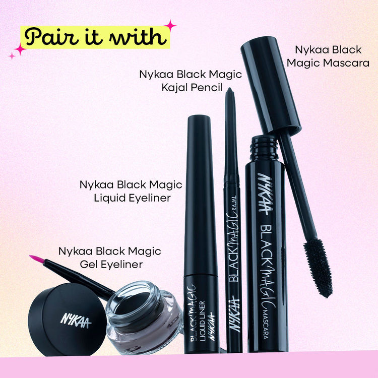 Nykaa Magic Smudgeproof Kajal Eyeliner Pencil Lasts Upto 24 Hours - Black
(0.3gm)