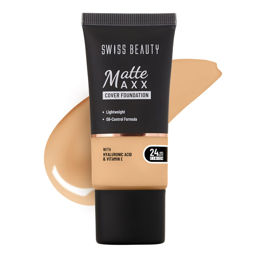 Swiss Beauty Matte Maxx Cover Foundation (06 Deep Warm)