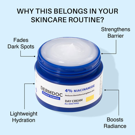DERMDOC 4% Niacinamide Day Cream (50 gm)