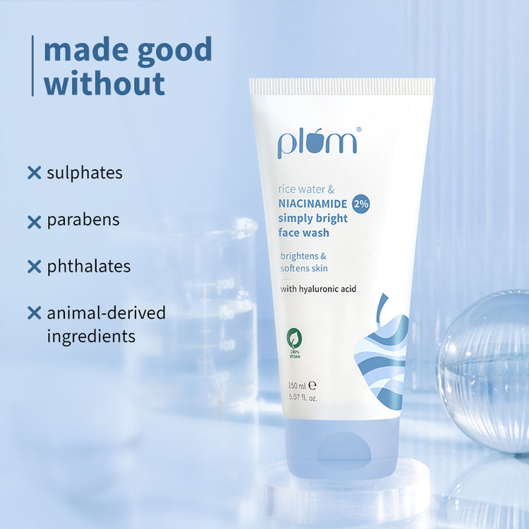 Plum 2% Niacinamide Face Wash With Rice Water (150ml)