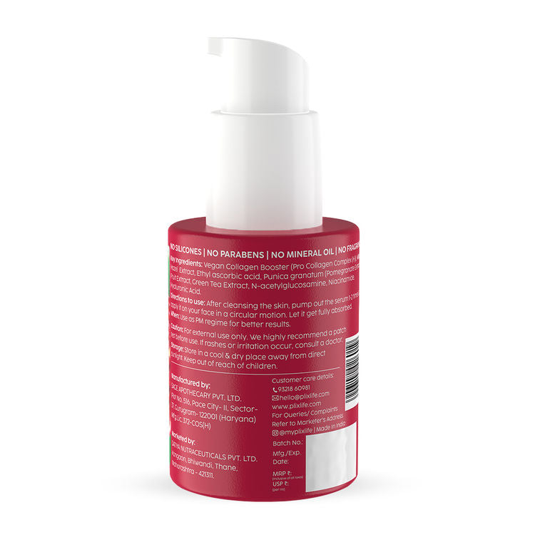 PlixPomegranate Collagen Bounce Serum
(30ml)