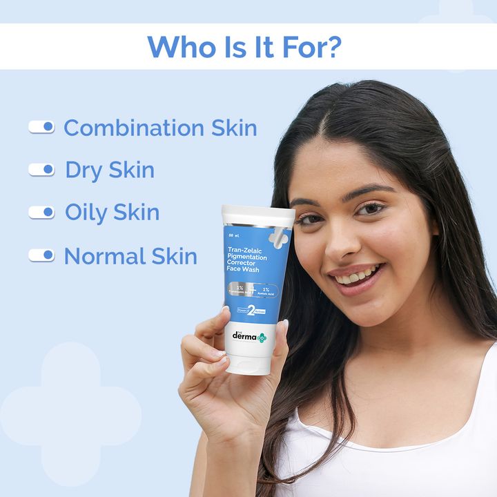 The Derma Co Tran-Zelaic Pigmentation Corrector Face Wash with Tranexamic Acid & Azelaic Acid - 80 ml