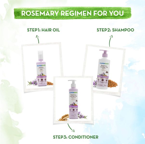 Rosemary Anti-Hair Fall Shampoo with Rosemary & Methi Dana for Reducing Hair Loss & Breakage - 400 ml