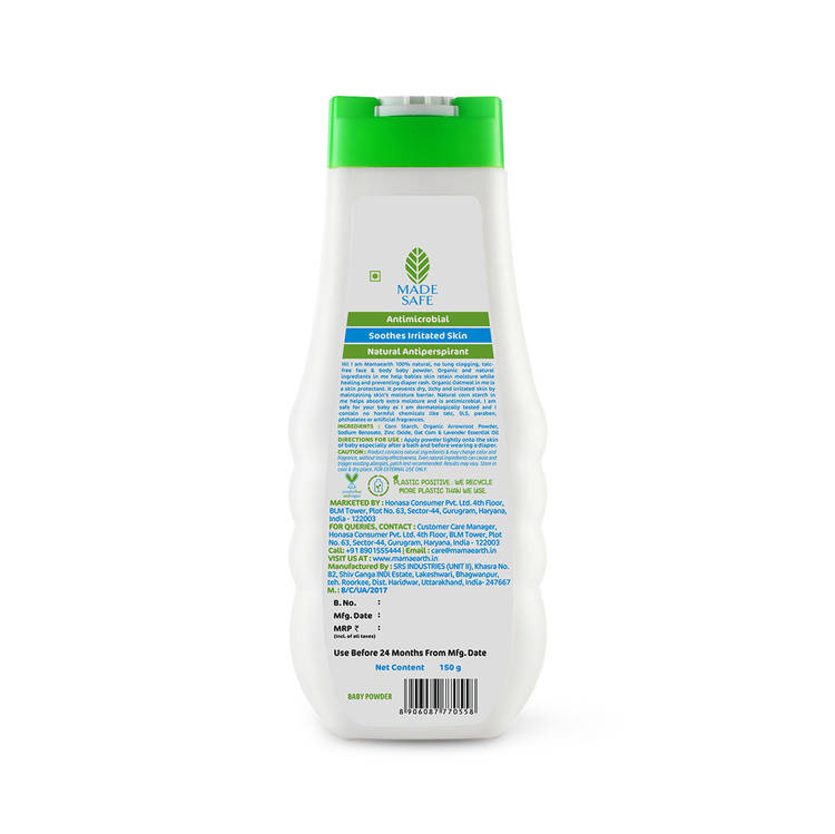Mamaearth Baby Powder With Organic Oatmeal & Arrowroot Powder (150gm)
