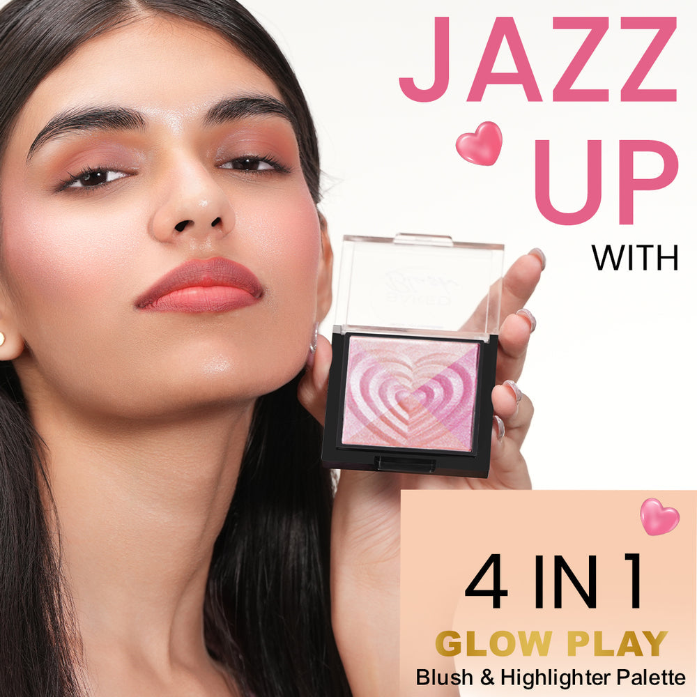 Insight Cosmetics Glow Play Blush & Highlighter (4 IN 1) (Sparkle Finch)
