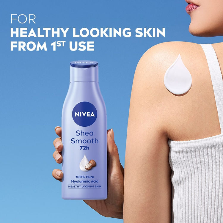 NIVEA Shea butter BODY LOTION - 5 in 1 COMPLETE CARE for 48H Moisturised Skin (Dry Skin)
(200 ml)