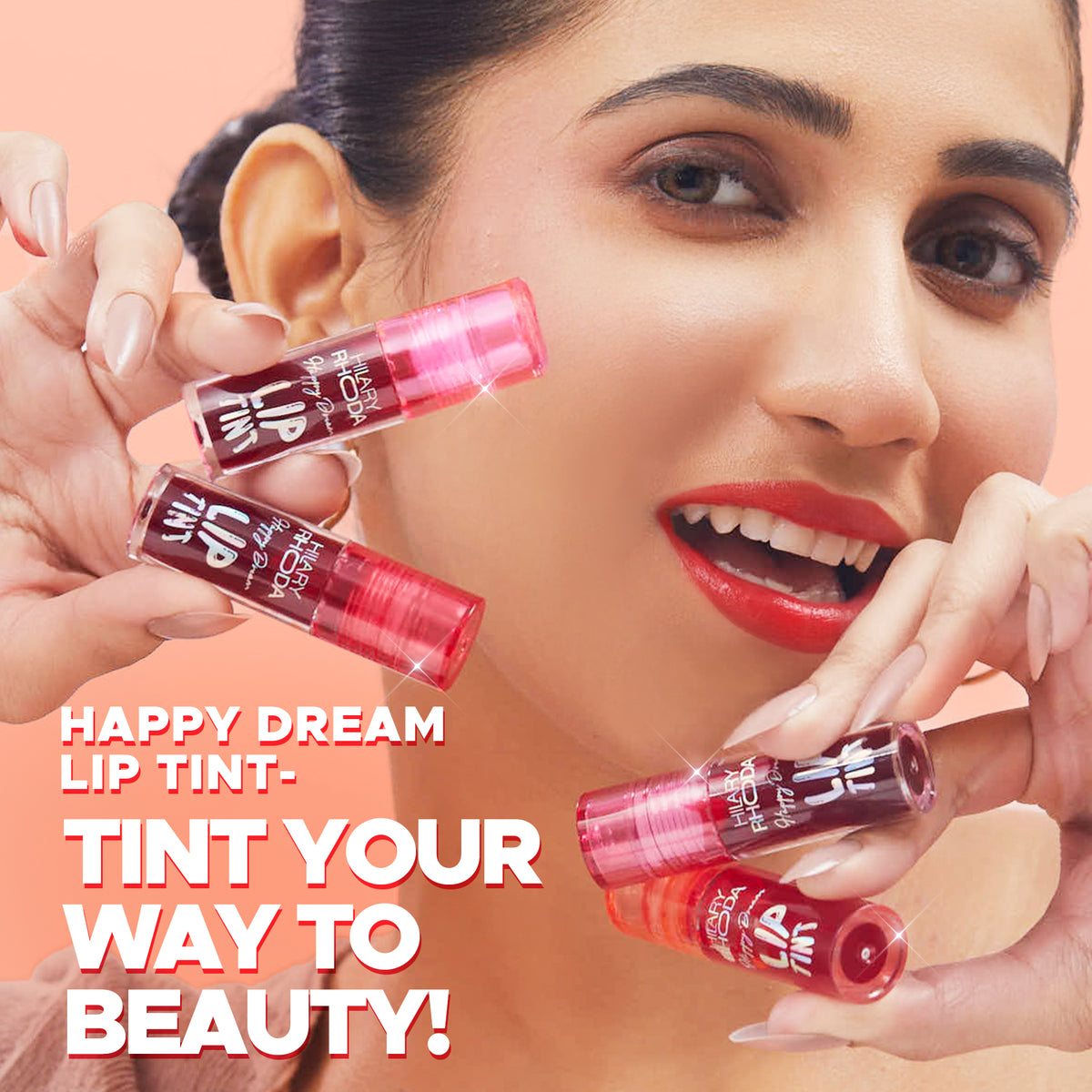 Hilary Rhoda Happy Dream Lip Tint( Peach Wish 01)