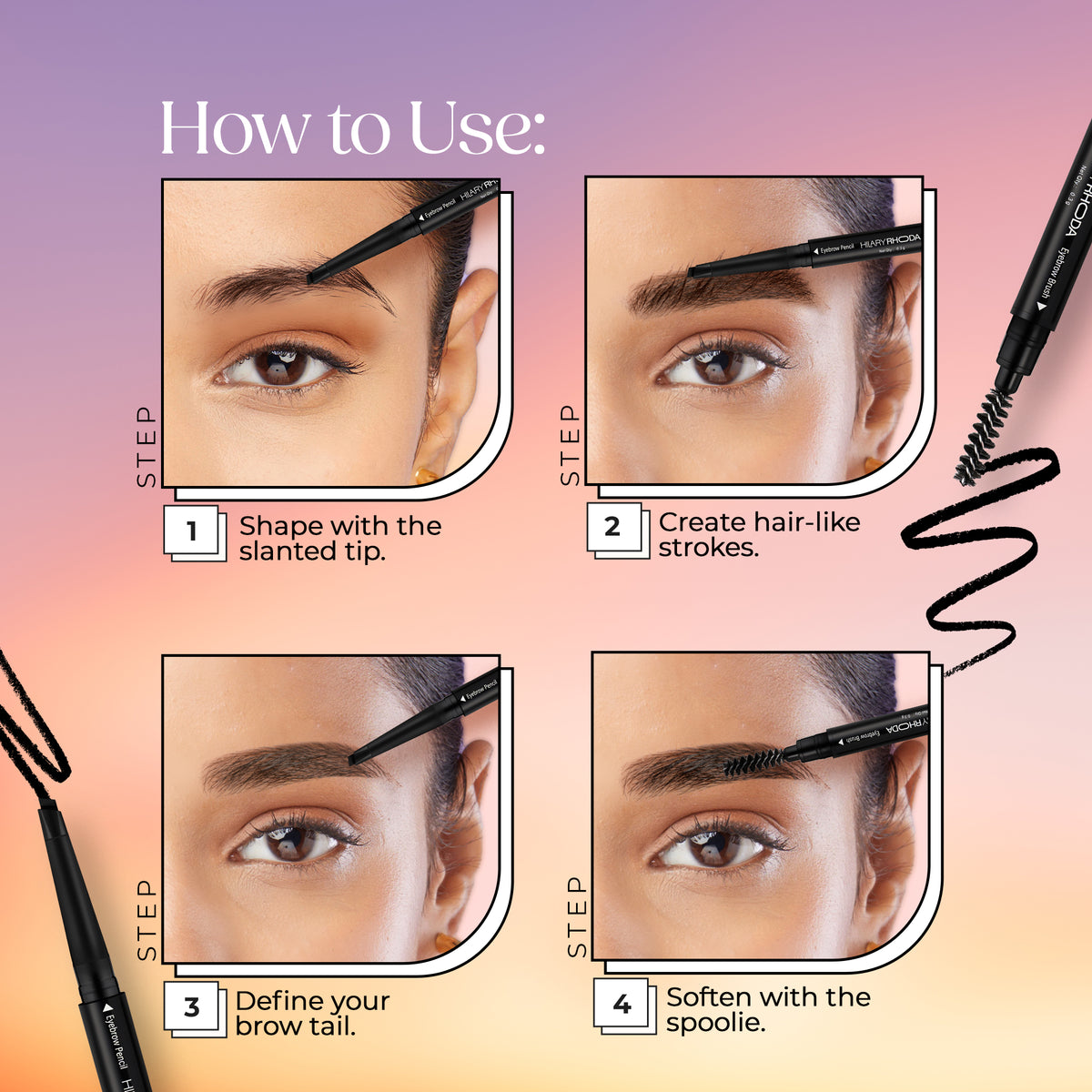 Hilary Rhoda Brow Artist Eyebrow Pencil (Black-1)