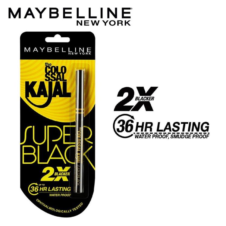 Maybelline Colossal Kajal Super Black, 2X Darker & 2X Colossal  Matte Finish Kajal