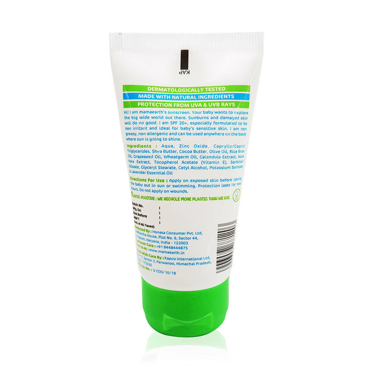 Mamaearth Mineral Based Sunscreen For Babies SPF20+
(50ml)