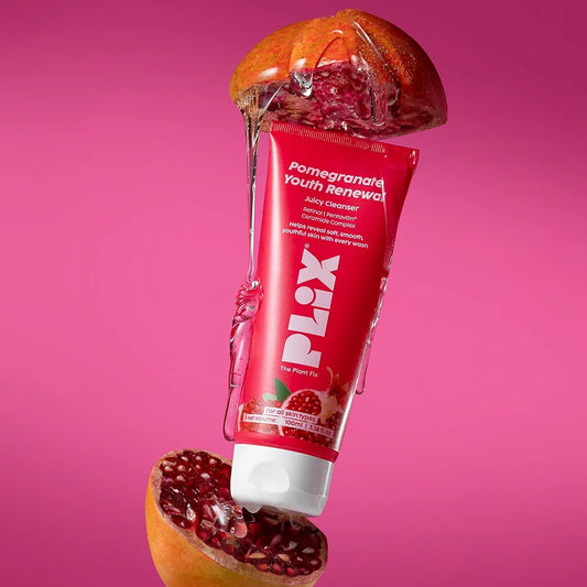Plix Pomegranate Youth Renewal Juicy Cleanser for Smooth, Soft & Youthful Looking Skin