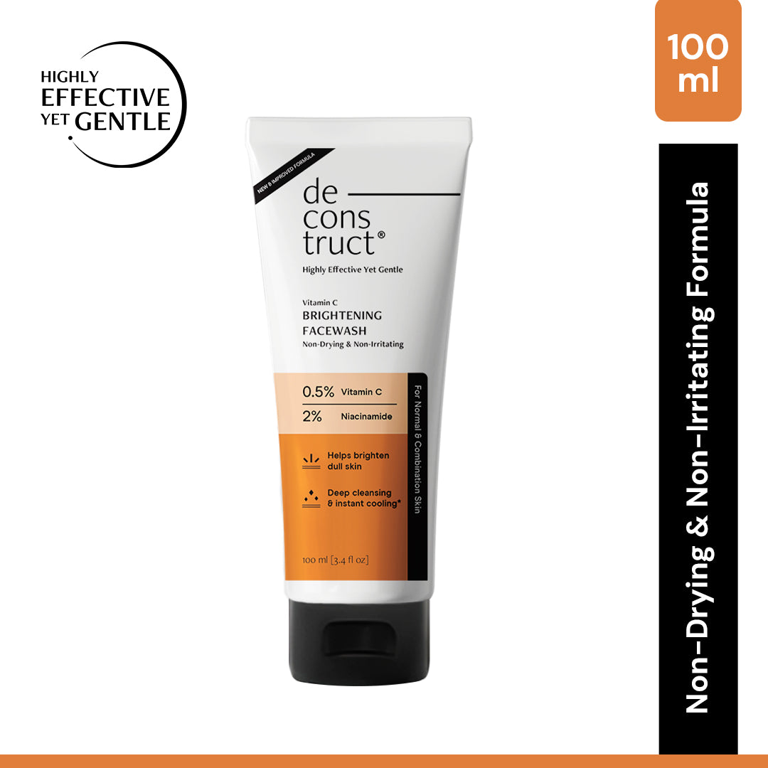 Deconstruct Vitamin C Brightening Face Wash – 0.5% Vitamin C + 2% Niacinamide