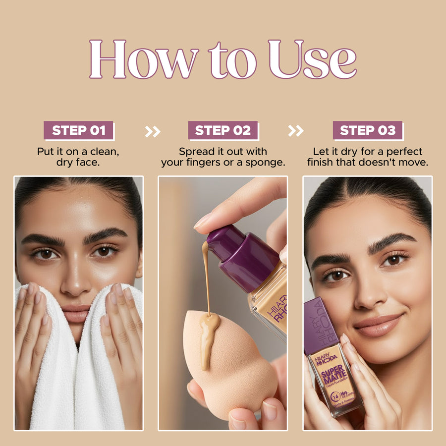Hilary Rhoda Super Matte Liquid Foundation 02 Light Beige