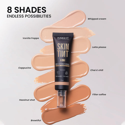 Insight Cosmetics Skin Tint 5 In 1 Multifunctional Serum Foundation (03 Latte Please !)