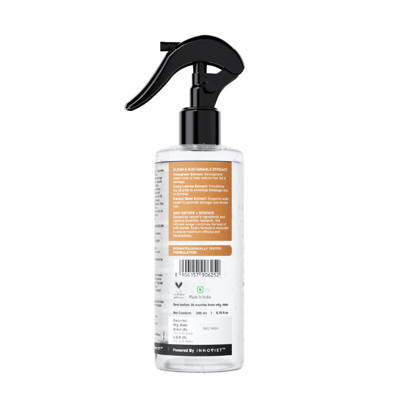 Bare Anatomy Nature x Science Methi & Curry Leaves Hair Strengthening Spray (200ml)