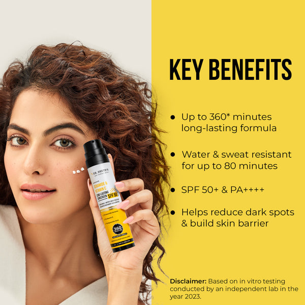 Dr. Sheth's Sunscreen Ceramide & Vitamin C Long Lasting Sunscreen - 50gm