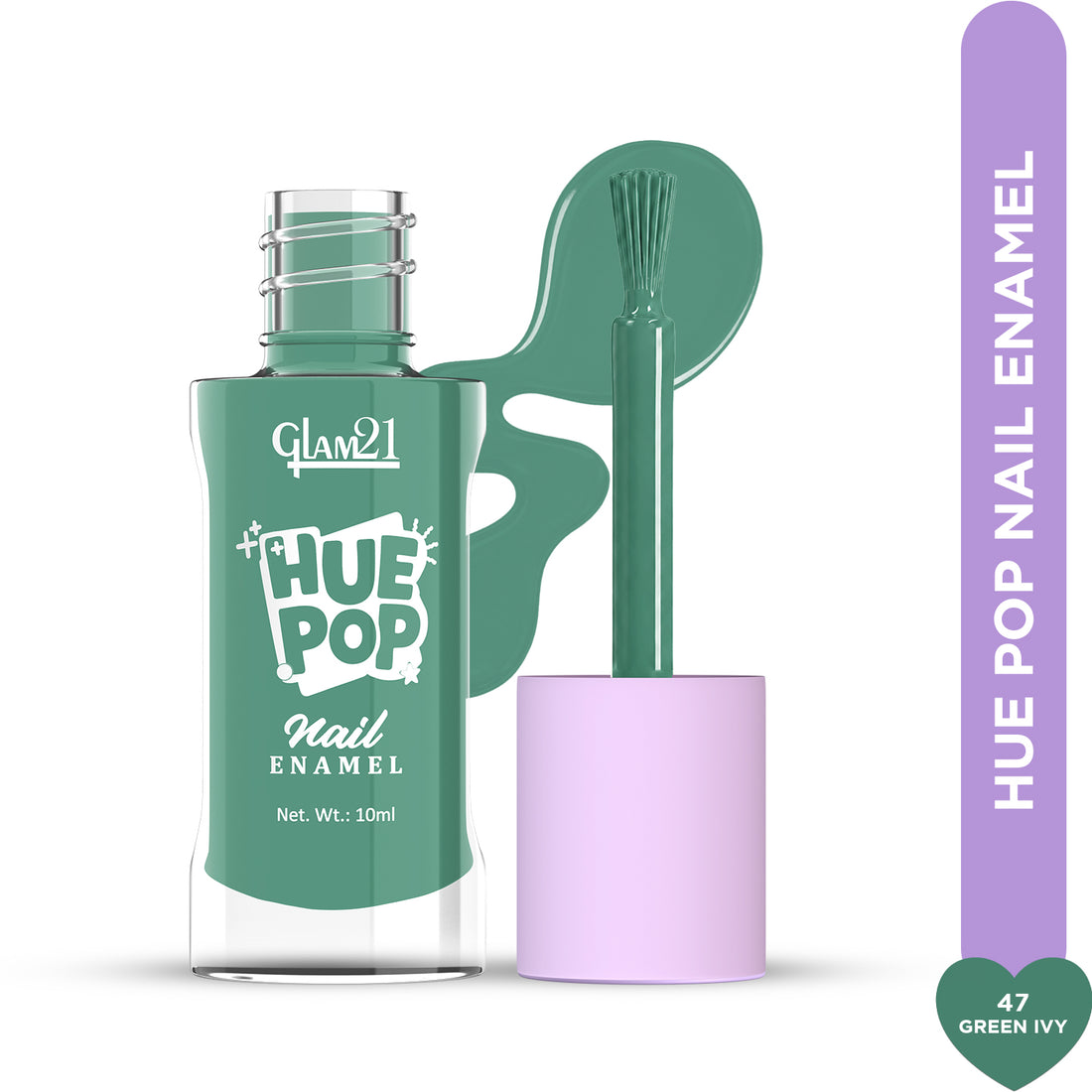 Glam21 Hue Pop Nail Paint / 47 Green Ivy