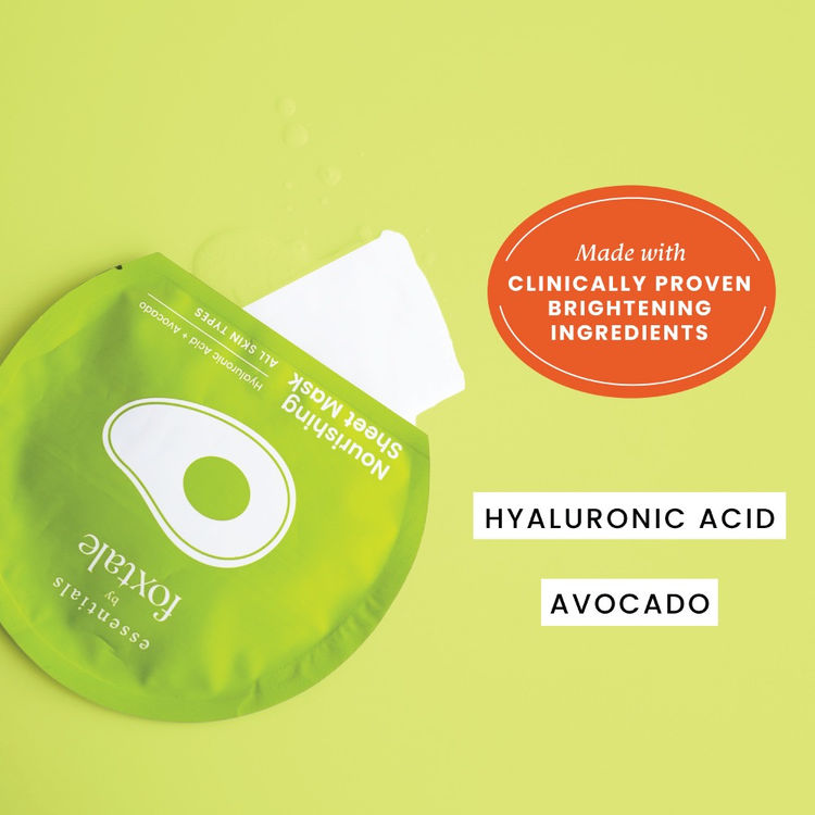 Foxtale Essentials Nourishing Sheet Masks - Hyaluronic Acid & Avocado
(26 g)