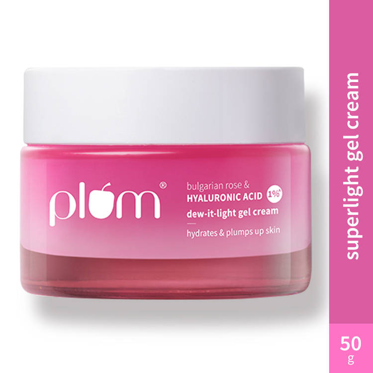 Plum Bulgarian Rose And 1% Hyaluronic Acid Dew-It-Light Gel Cream (50g)