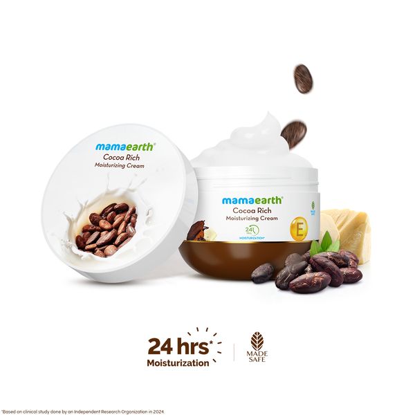Mamaearth Cocoa Rich Moisturizer with Cocoa Butter & Vitamin E for Deep Nourishment - 200 g