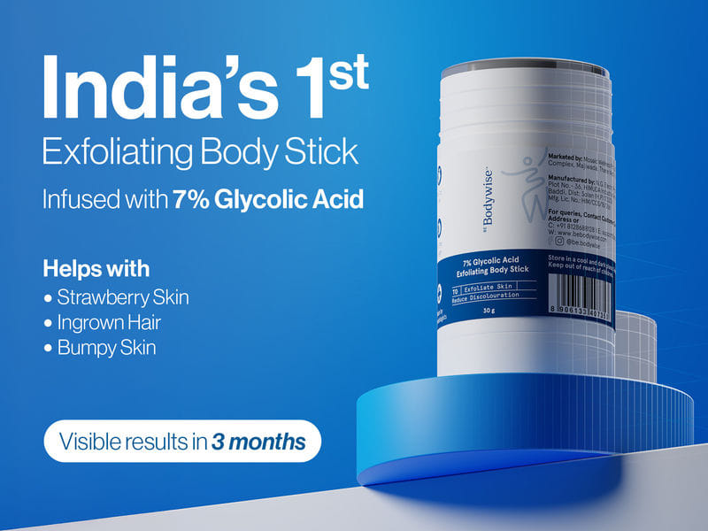 Be Bodywise 7% Glycolic Acid Exfoliating Body Stick - 30g